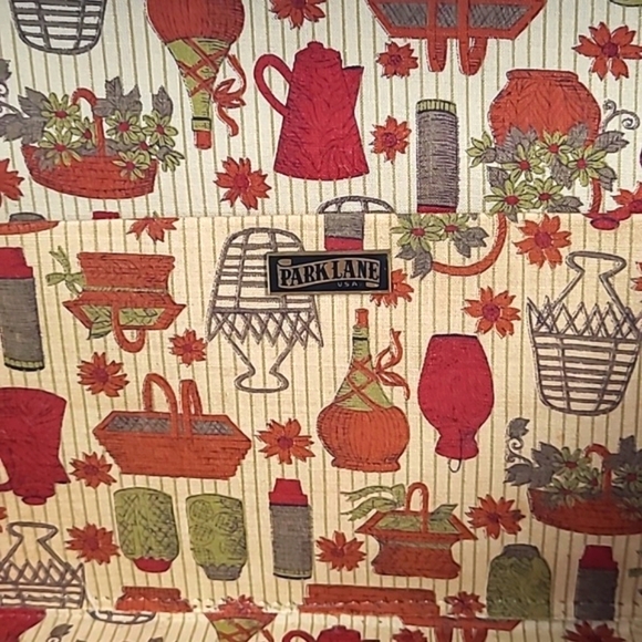 Vintage 50s Parklane USA Mahagony Wooden Square Clasp Lock Purse Clutch - Picture 11 of 17